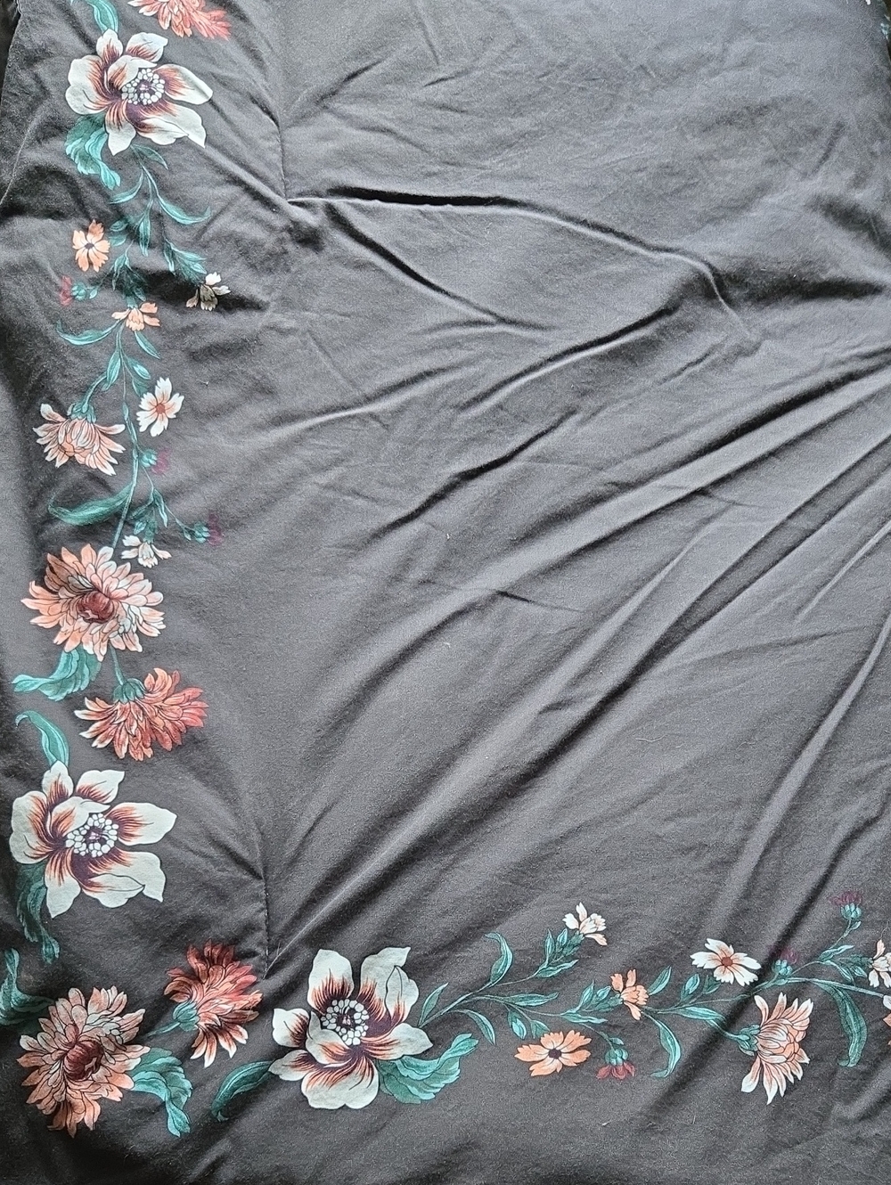 American Eagle Outfitters Comforter - Black Floral Twin/Twin XL